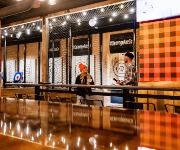 Axe Throwing center at Sunpeaks targets Axe Throwing center at Sunpeaks targets