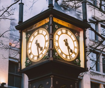 The famous steam clock in gastown The famous steam clock in gastown