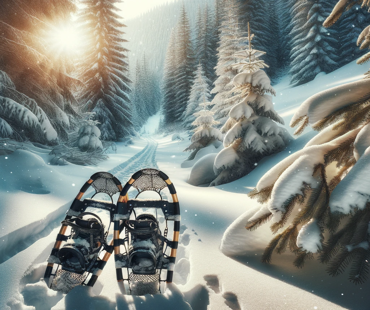 snow shoeing snow shoeing