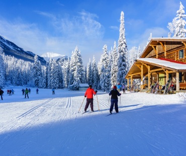 People skiing on the nordic Trails People skiing on the nordic Trails