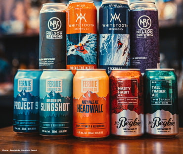 A Range of craft beer cans from local breweries in the area A Range of craft beer cans from local breweries in the area