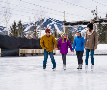 Family Ice Skating at Sun Valley Family Ice Skating at Sun Valley