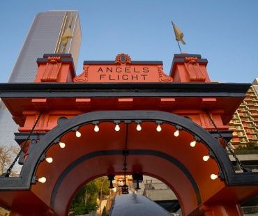 The entrance to the angels flight railway The entrance to the angels flight railway
