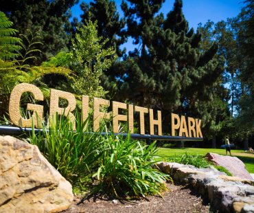 Sign outside Griffith Park Sign outside Griffith Park