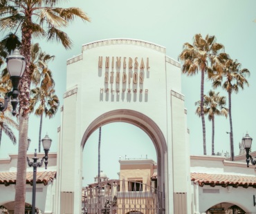 Universal Studios entrance in Hollywood Universal Studios entrance in Hollywood