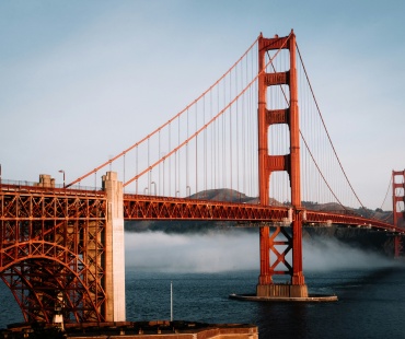 landscape view of the famous Golden Gate Bridge landscape view of the famous Golden Gate Bridge