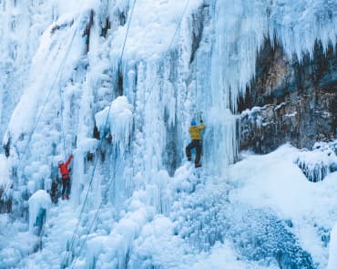 Ice Climbing in Chamonix Ice Climbing in Chamonix