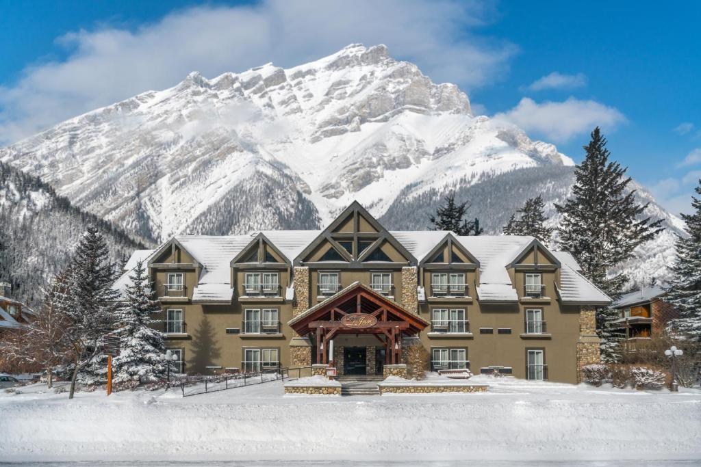 Banff Inn Exterior in Winter