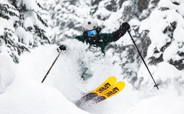 Skier at Revelstoke Mountain Resort
