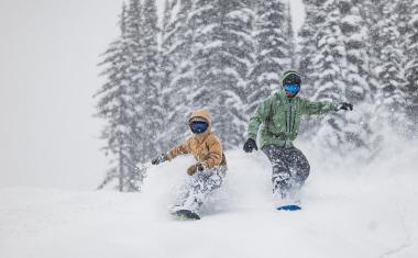 Snowboarders in Revelstoke