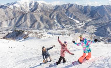 Group of Friends at Naeba